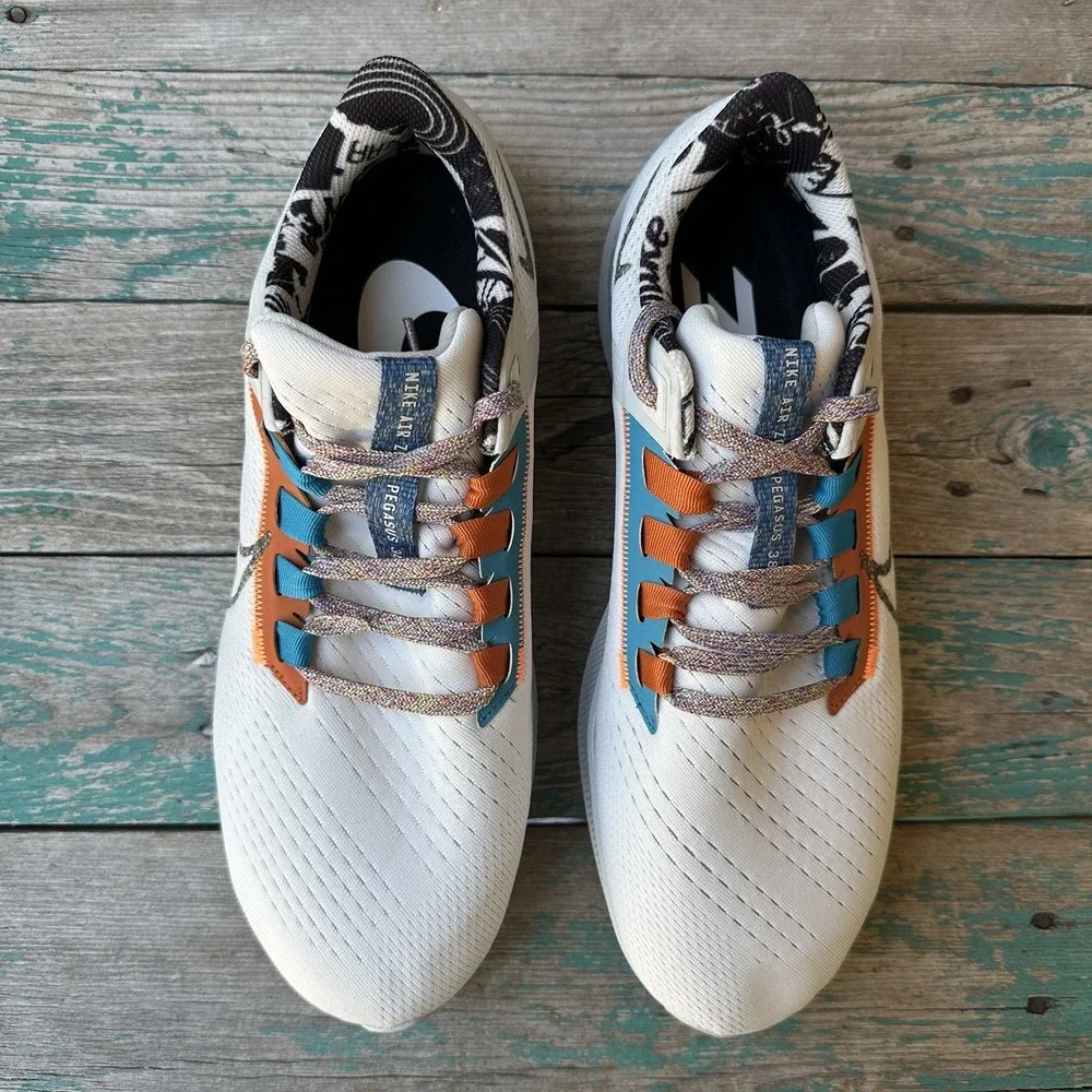 Nike Air Zoom Pegasus 38 Shoes Mens 11 White Photon Dust Running DC4520-100 READ